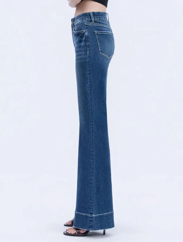 Vervet High Rise Easy Flare Jeans - Image 2