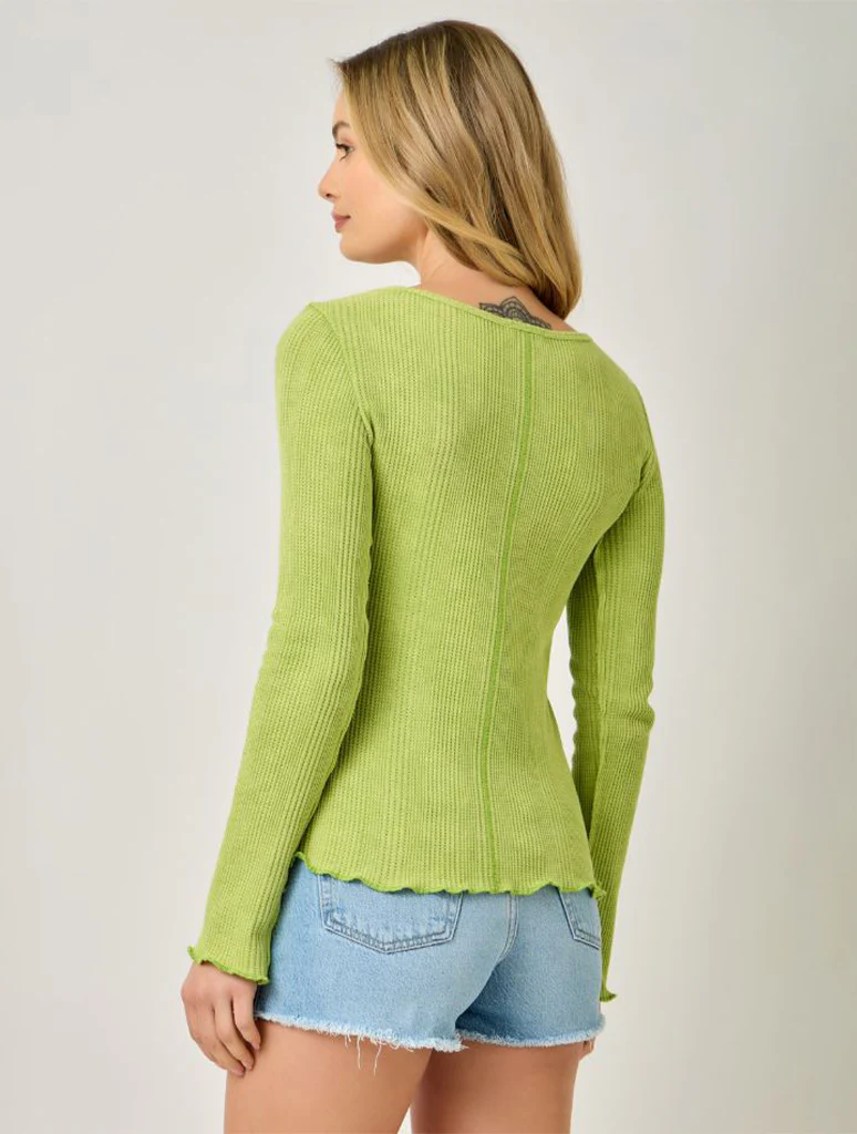 Washed Thermal Essential Top - Image 3