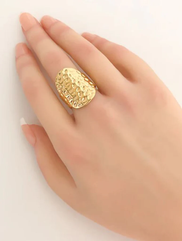Water Resistant Hammered Ring - Image 4