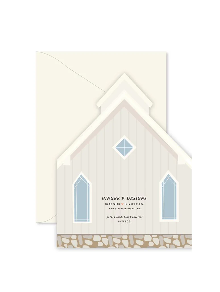 Wedding Chapel Die-Cut Greeting Card - Image 2
