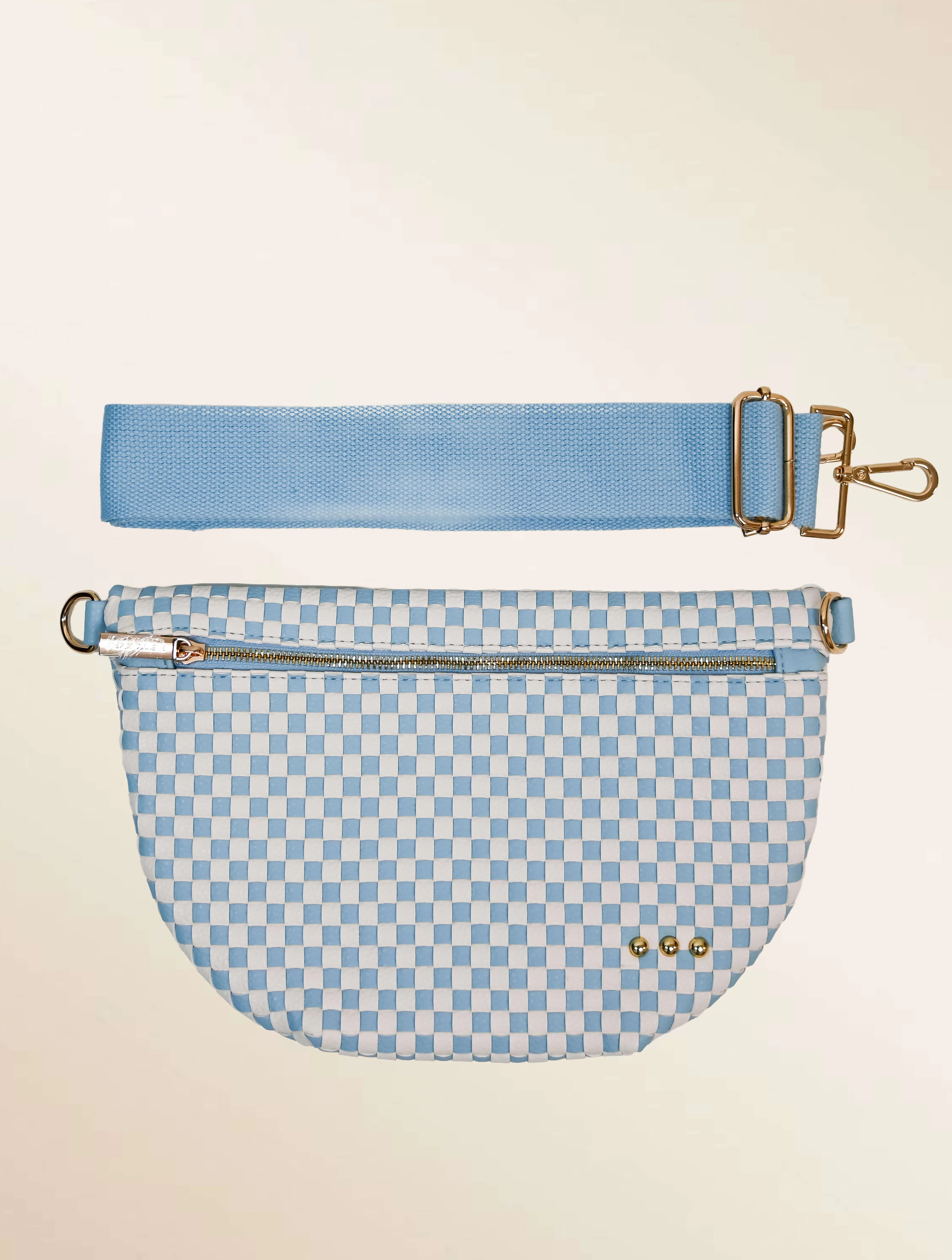 Westlyn Woven Bum Bag with Studded Detail - Image 29