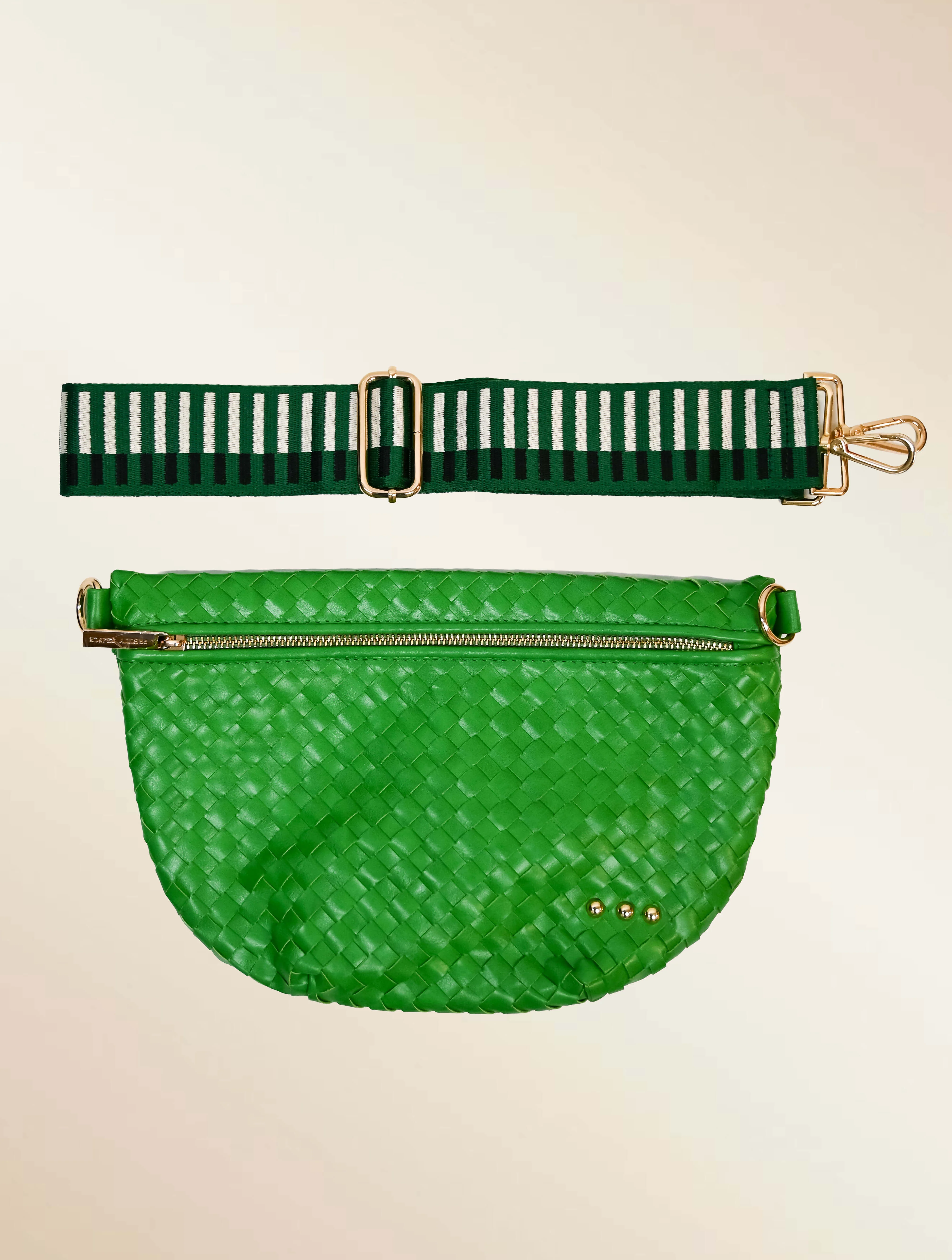 Westlyn Woven Bum Bag with Studded Detail - Image 30
